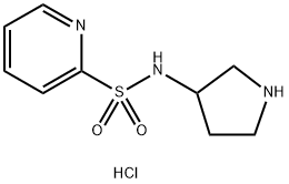 Pyridine-2-sulfonic acid pyrrolidin-3-ylaMide hydrochloride Struktur