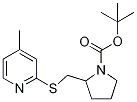 2-(4-Methyl-pyridin-2-ylsulfanylMet
hyl)-pyrrolidine-1-carboxylic acid
tert-butyl ester Struktur