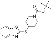 4-(Benzothiazol-2-ylsulfanyl)-piper
idine-1-carboxylic acid tert-butyl
ester Struktur