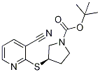 (R)-3-(3-Cyano-pyridin-2-ylsulfanyl
)-pyrrolidine-1-carboxylic acid ter
t-butyl ester Struktur