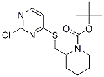 2-(2-Chloro-pyriMidin-4-ylsulfanylM
ethyl)-piperidine-1-carboxylic acid
tert-butyl ester Struktur