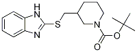 3-(1H-BenzoiMidazol-2-ylsulfanylMet
hyl)-piperidine-1-carboxylic acid t
ert-butyl ester Struktur