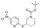 3-(5-Nitro-pyridin-2-ylsulfanyl)-pi
peridine-1-carboxylic acid tert-but
yl ester Struktur