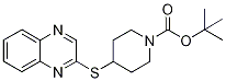 4-(Quinoxalin-2-ylsulfanyl)-piperid
ine-1-carboxylic acid tert-butyl es
ter Struktur