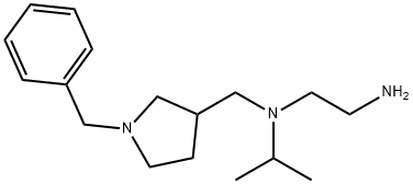 N*1*-(1-Benzyl-pyrrolidin-3-ylMethyl)-N*1*-isopropyl-ethane-1,2-diaMine Struktur