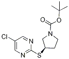 (R)-3-(5-Chloro-pyriMidin-2-ylsulfa
nyl)-pyrrolidine-1-carboxylic acid
tert-butyl ester Struktur