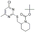 2-(4-Chloro-6-Methyl-pyriMidin-2-yl
sulfanylMethyl)-piperidine-1-carbox
ylic acid tert-butyl ester Struktur