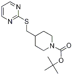 4-(PyriMidin-2-ylsulfanylMethyl)-pi
peridine-1-carboxylic acid tert-but
yl ester Struktur