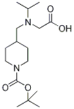 4-[(CarboxyMethyl-isopropyl-aMino)-Methyl]-piperidine-1-carboxylic acid tert-butyl este Struktur