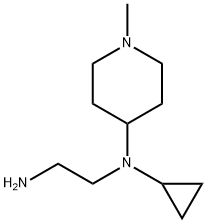 N*1*-Cyclopropyl-N*1*-(1-Methyl-piperidin-4-yl)-ethane-1,2-diaMine Struktur