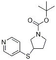 3-(Pyridin-4-ylsulfanyl)-pyrrolidine-1-carboxylic acid tert-butyl ester Struktur