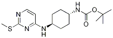 (1R,4R)-[4-(2-Methylsulfanyl-pyriMidin-4-ylaMino)-cyclohexyl]-carbaMic acid  tert-butyl Struktur