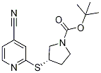 (S)-3-(4-Cyano-pyridin-2-ylsulfanyl
)-pyrrolidine-1-carboxylic acid ter
t-butyl ester Struktur