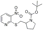 2-(3-Nitro-pyridin-2-ylsulfanylMeth
yl)-pyrrolidine-1-carboxylic acid t
ert-butyl ester Struktur