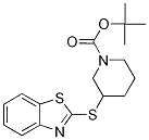 3-(Benzothiazol-2-ylsulfanyl)-piper
idine-1-carboxylic acid tert-butyl
ester Struktur