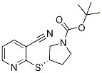 (S)-3-(3-Cyano-pyridin-2-ylsulfanyl
)-pyrrolidine-1-carboxylic acid ter
t-butyl ester Struktur