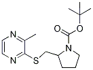 2-(3-Methyl-pyrazin-2-ylsulfanylMet
hyl)-pyrrolidine-1-carboxylic acid
tert-butyl ester Struktur