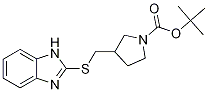 3-(1H-BenzoiMidazol-2-ylsulfanylMet
hyl)-pyrrolidine-1-carboxylic acid
tert-butyl ester Struktur