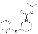 3-(4-Methyl-pyridin-2-ylsulfanyl)-p
iperidine-1-carboxylic acid tert-bu
tyl ester Struktur