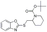 2-(Benzooxazol-2-ylsulfanylMethyl)-
piperidine-1-carboxylic acid tert-b
utyl ester Struktur