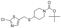 4-(2-Chloro-thiazol-5-ylMethylsulfa
nyl)-piperidine-1-carboxylic acid t
ert-butyl ester Struktur