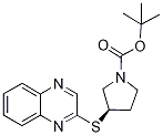 (R)-3-(Quinoxalin-2-ylsulfanyl)-pyr
rolidine-1-carboxylic acid tert-but
yl ester Struktur