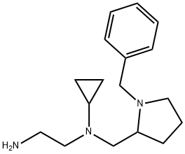 N*1*-(1-Benzyl-pyrrolidin-2-ylMethyl)-N*1*-cyclopropyl-ethane-1,2-diaMine Struktur