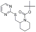 2-(PyriMidin-2-ylsulfanylMethyl)-pi
peridine-1-carboxylic acid tert-but
yl ester Struktur