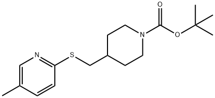 4-(5-Methyl-pyridin-2-ylsulfanylMet
hyl)-piperidine-1-carboxylic acid t
ert-butyl ester Struktur