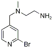 N*1*-(2-BroMo-pyridin-4-ylMethyl)-N*1*-Methyl-ethane-1,2-diaMine Struktur