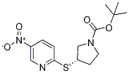 (S)-3-(5-Nitro-pyridin-2-ylsulfanyl
)-pyrrolidine-1-carboxylic acid ter
t-butyl ester Struktur