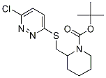 2-(6-Chloro-pyridazin-3-ylsulfanylM
ethyl)-piperidine-1-carboxylic acid
tert-butyl ester Struktur