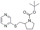 2-(Pyrazin-2-ylsulfanylMethyl)-pyrr
olidine-1-carboxylic acid tert-buty
l ester Struktur