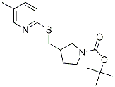 3-(5-Methyl-pyridin-2-ylsulfanylMet
hyl)-pyrrolidine-1-carboxylic acid
tert-butyl ester Struktur