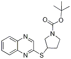 3-(Quinoxalin-2-ylsulfanyl)-pyrroli
dine-1-carboxylic acid tert-butyl e
ster Struktur