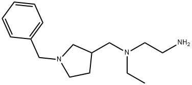 N*1*-(1-Benzyl-pyrrolidin-3-ylMethyl)-N*1*-ethyl-ethane-1,2-diaMine Struktur