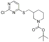 3-(2-Chloro-pyriMidin-4-ylsulfanylM
ethyl)-piperidine-1-carboxylic acid
tert-butyl ester Struktur