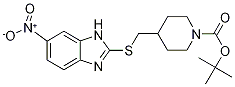 4-(6-Nitro-1H-benzoiMidazol-2-ylsul
fanylMethyl)-piperidine-1-carboxyli
c acid tert-butyl ester Struktur