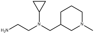 N*1*-Cyclopropyl-N*1*-(1-Methyl-piperidin-3-ylMethyl)-ethane-1,2-diaMine Struktur