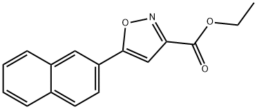 ethyl 5-(naphthalen-3-yl)isoxazole-3-carboxylate Struktur