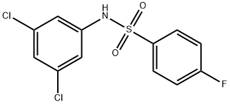 N-(3,5-dichlorophenyl)-4-fluorobenzenesulfonamide Struktur