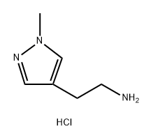 2-(1-methyl-1H-pyrazol-4-yl)ethanaminehydrochloride Struktur