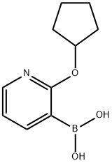 2-(Cyclopentyloxy)pyridine-3-boronic acid Struktur