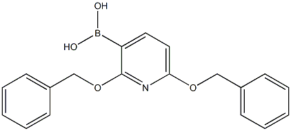 2,6-Bis(benzyloxy)pyridin-3-ylboronic acid Struktur