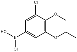 3-Chloro-5-ethoxy-4-methoxyphenylboronic acid Struktur