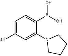 4-Chloro-2-(pyrrolidin-1-yl)phenylboronic acid Struktur