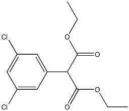 2-(3,5-Dichlorophenyl)-malonic acid diethylester Struktur