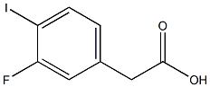 3-fluoro-4-iodophenylacetic acid Struktur