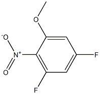 4,6-difluoro-2-Methoxynitrobenzene Struktur