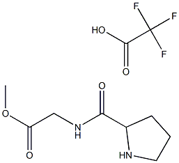 2-(2-Methoxy-2-oxoethylcarbaMoyl)pyrrolidine Trifluoroacetate Struktur